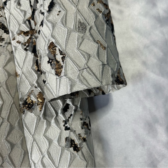 St. John Collection Metallic Pixelated Jacquard Topper Jacket and Dress Set 6 - Picture 13 of 15